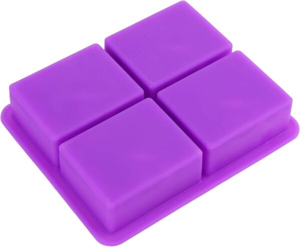 Rectangle Silicone Mould - 4 Cavity