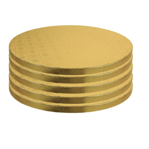Cake Board Round Gold - Thick