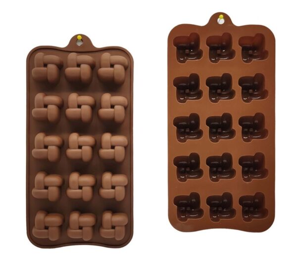 Criss Cross Braided Square Silicone Mould