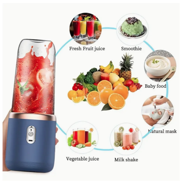 Portable Small Rechargeable Household Electric Juicer - Image 2