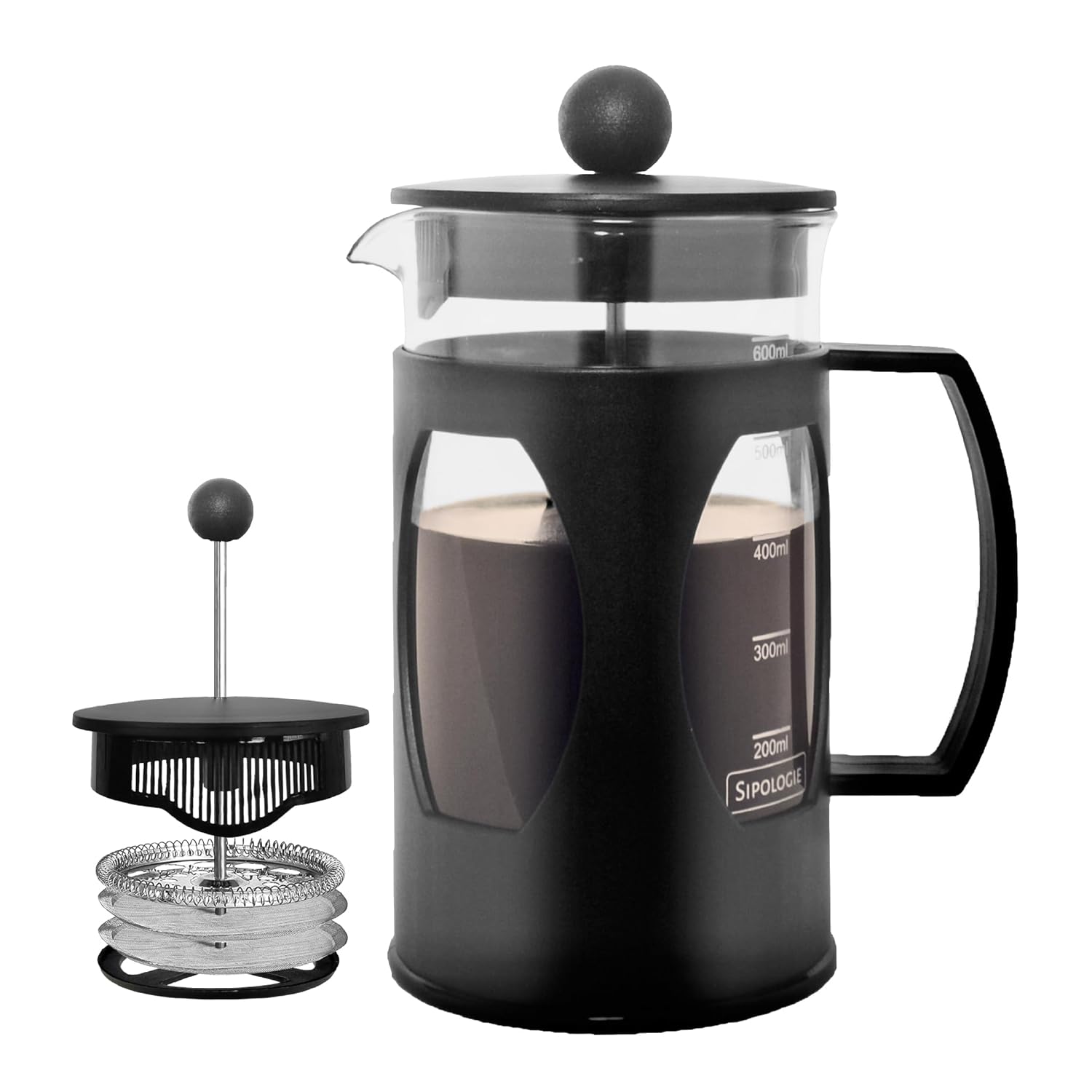 Classic French Press Coffee & Tea Maker - 600ml