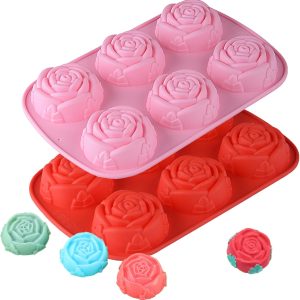 Rose Silicone Mould - 6 Hole Large