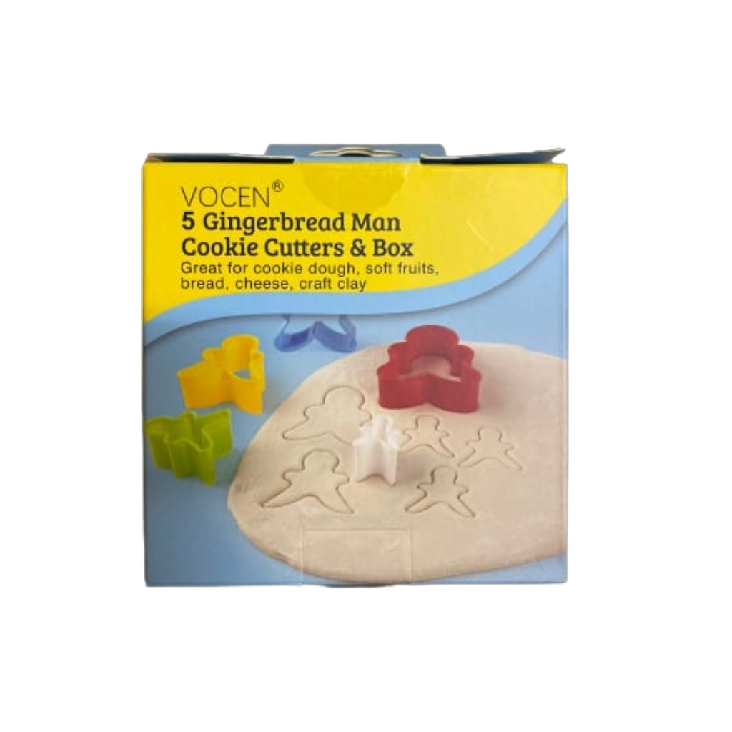 5pcs Gingerbread Man Cookie Cutters - Image 2