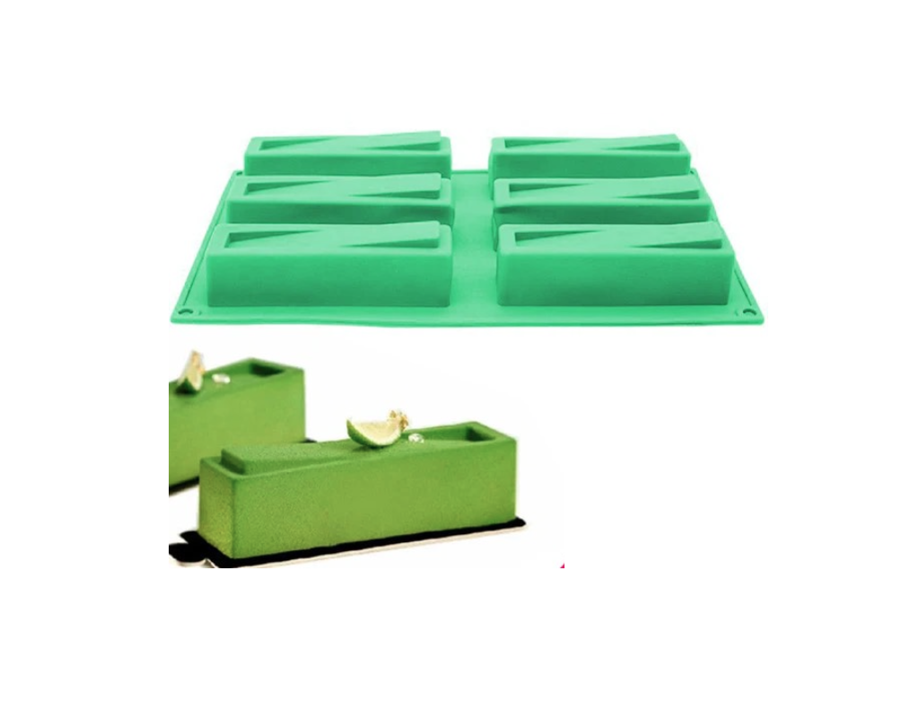 Rectangle Silicone Mold - 6 Cavity