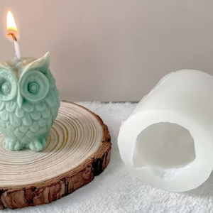1pc 3D Owl Silicone Mould