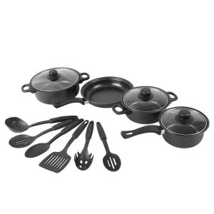 Stainless Steel Non Stick Cookware Set - 13 Pieces