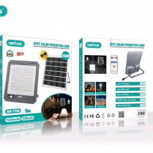 Aerbes AB-T106 800W Solar Powered LED Flood Light