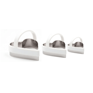 Heart Cookie Cutter With Handle - 3pc