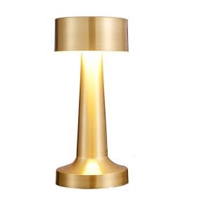 Rechargeable Dumbbell Shaped LED Table Lamp Touch 3 Colour Modes 6000K