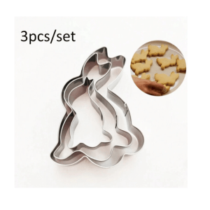 Easter Bunny Metal Cookie Cutter - 3pc