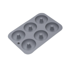 6-Cavity Silicone Doughnut Mould