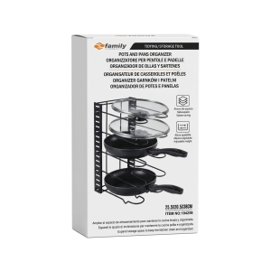 Adjustable Vertical Pots and Pans Organizer Rack