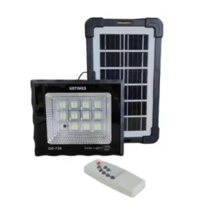 GDTimes 100w Solar Flood Light With Remote
