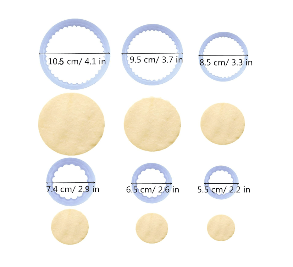 6-Piece Round Cookie Cutter Set – Versatile Baking Tool - Image 2
