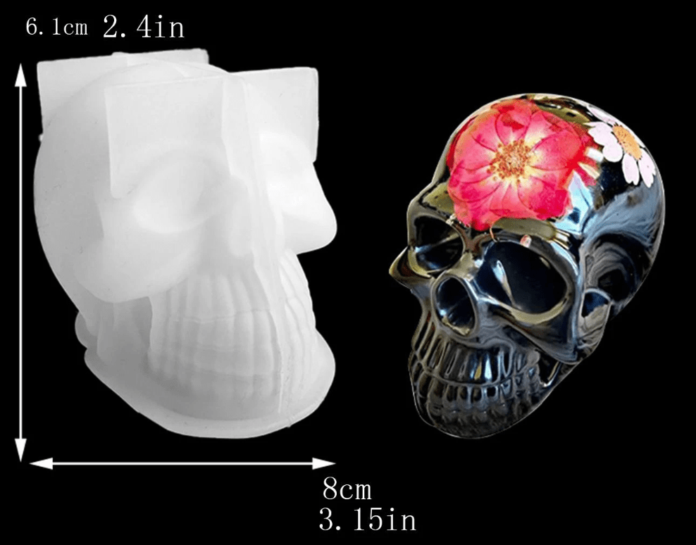Skull Silicone Mould - Medium - Image 2