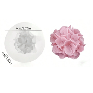 3D Hydrangea Flower Silicone Mould - High