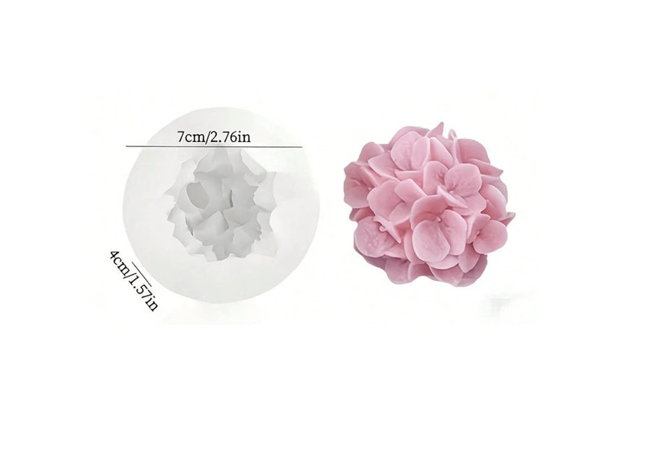 3D Hydrangea Flower Silicone Mould - High