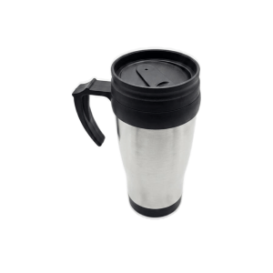 Classic Stainless Steel Travel Mug with Handle (400ml / 15oz)