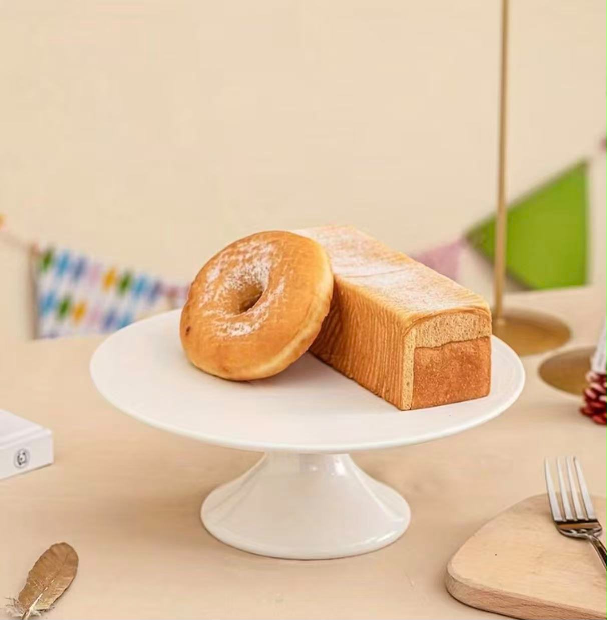 Classic White Porcelain Pedestal Cake & Dessert Stand - 29.5cm - Image 2