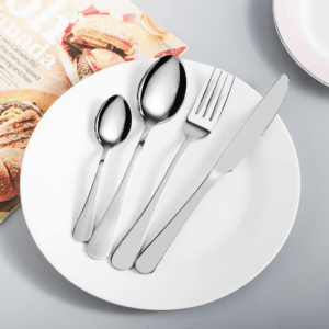 Premium 16-Piece Stainless Steel Cutlery Set – Sleek Mirror Polish