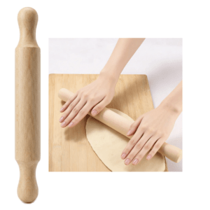 Wooden Rolling Pin (40cm x 4.5cm) – Slim