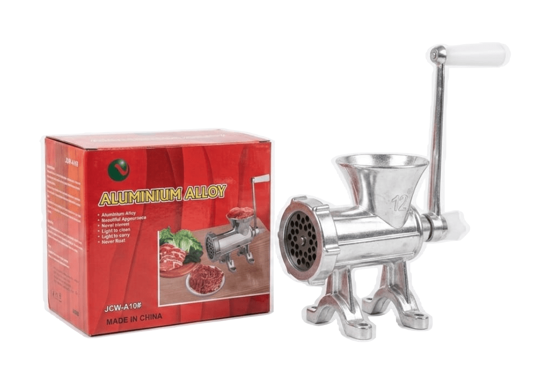 Heavy-Duty No. 10 Manual Aluminium Alloy Meat Grinder