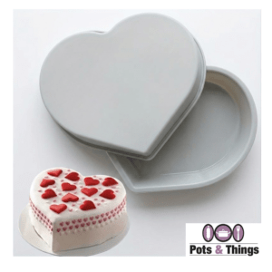 Premium Silicone Heart Cake Mould – Flexible & Non-Stick Baking Pan
