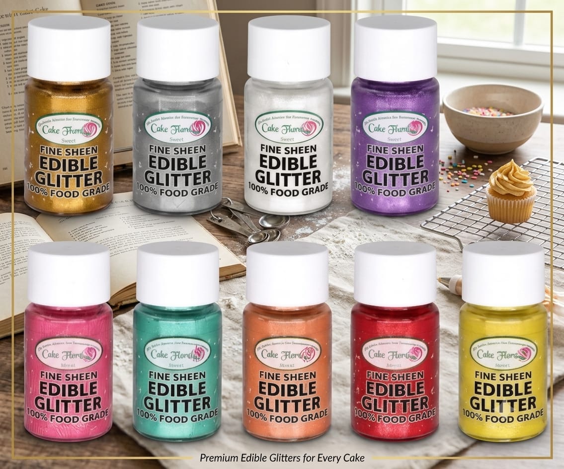 Cake Flora Fine Sheen Edible Glitter (15ml)