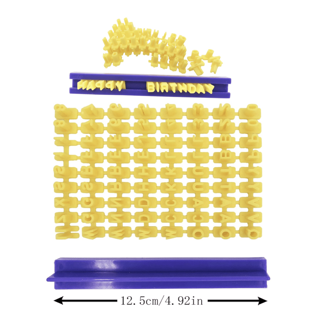 Number and Letter Cookie Biscuit Stamp Embosser - Image 2