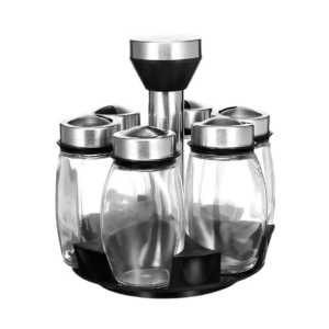 7-Piece Rotating Carousel Spice Rack Set