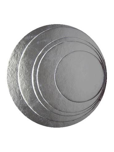 Premium Silver Gloss Round Cake Boards – 1.5mm Thin Card