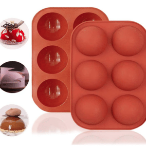 6-Cavity Silicone Half Sphere Mould