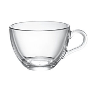 6-Piece Clear Glass Tea Cup Set - 235ml